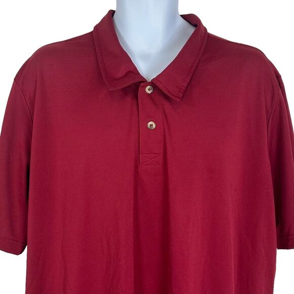 Dickies Polo Shirt Burgundy Size 3XL - Picture 2 of 6